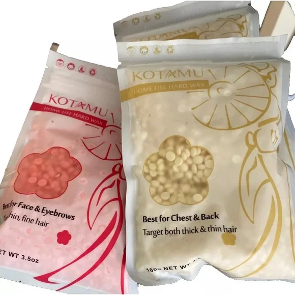 Kotamu At Home Waxing Kit Hard Wax Beads And Wax Warmer Men or Women - Picture 6 of 8